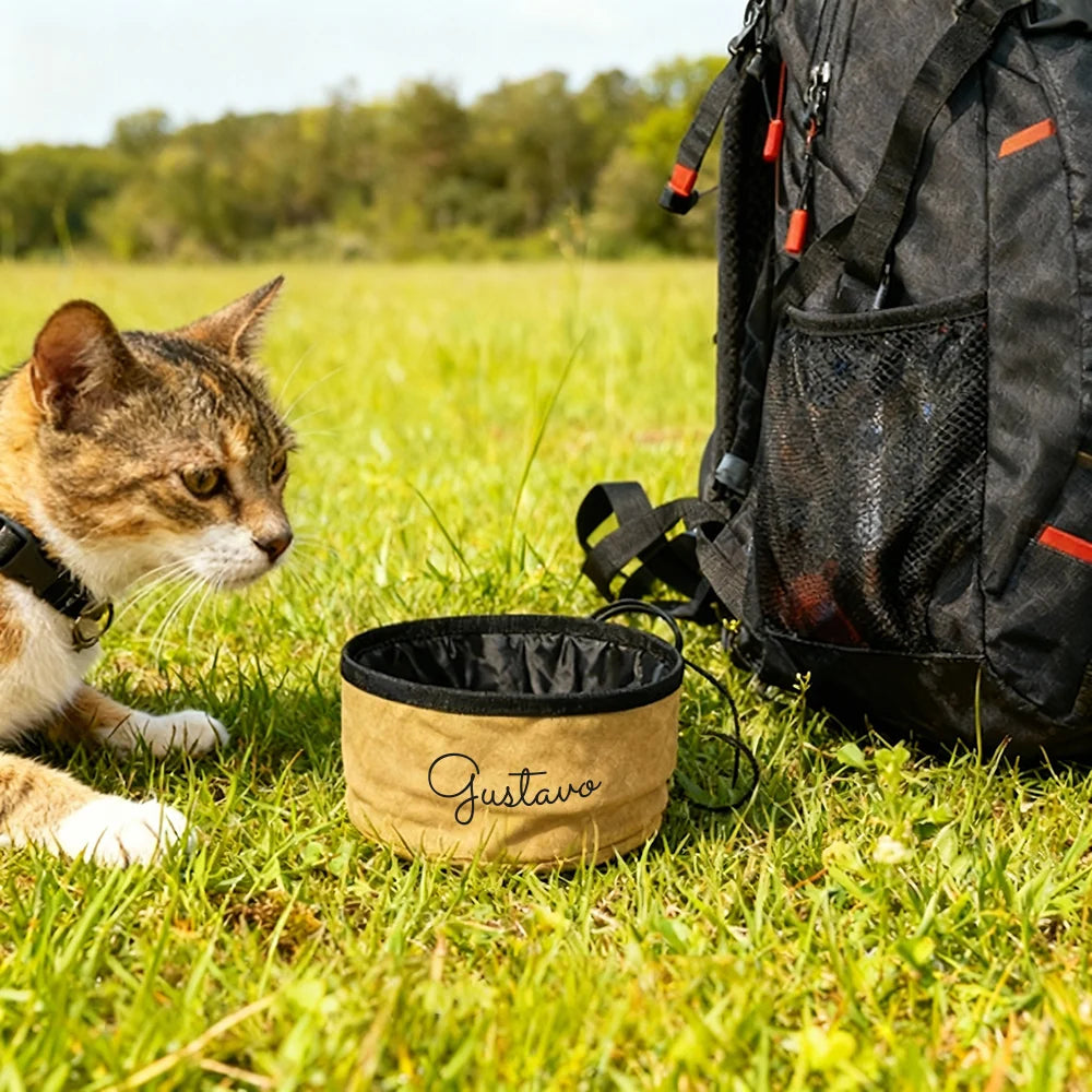 Ciotola pieghevole personalizzata per cani e gatti